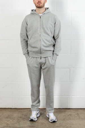 Grey Relaxed Fit Zip Through Hoodie