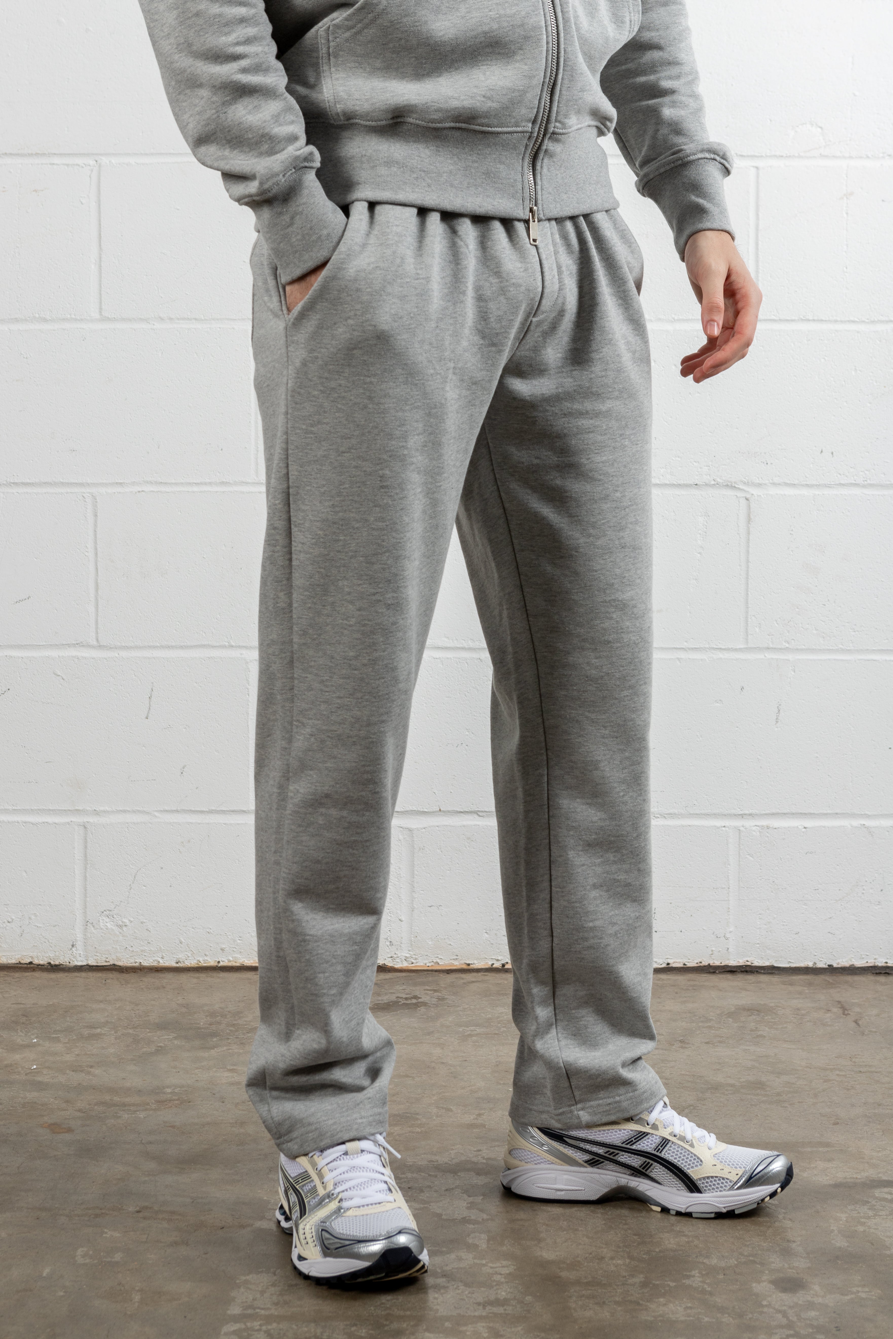 Grey Relaxed Straight Leg Jogger