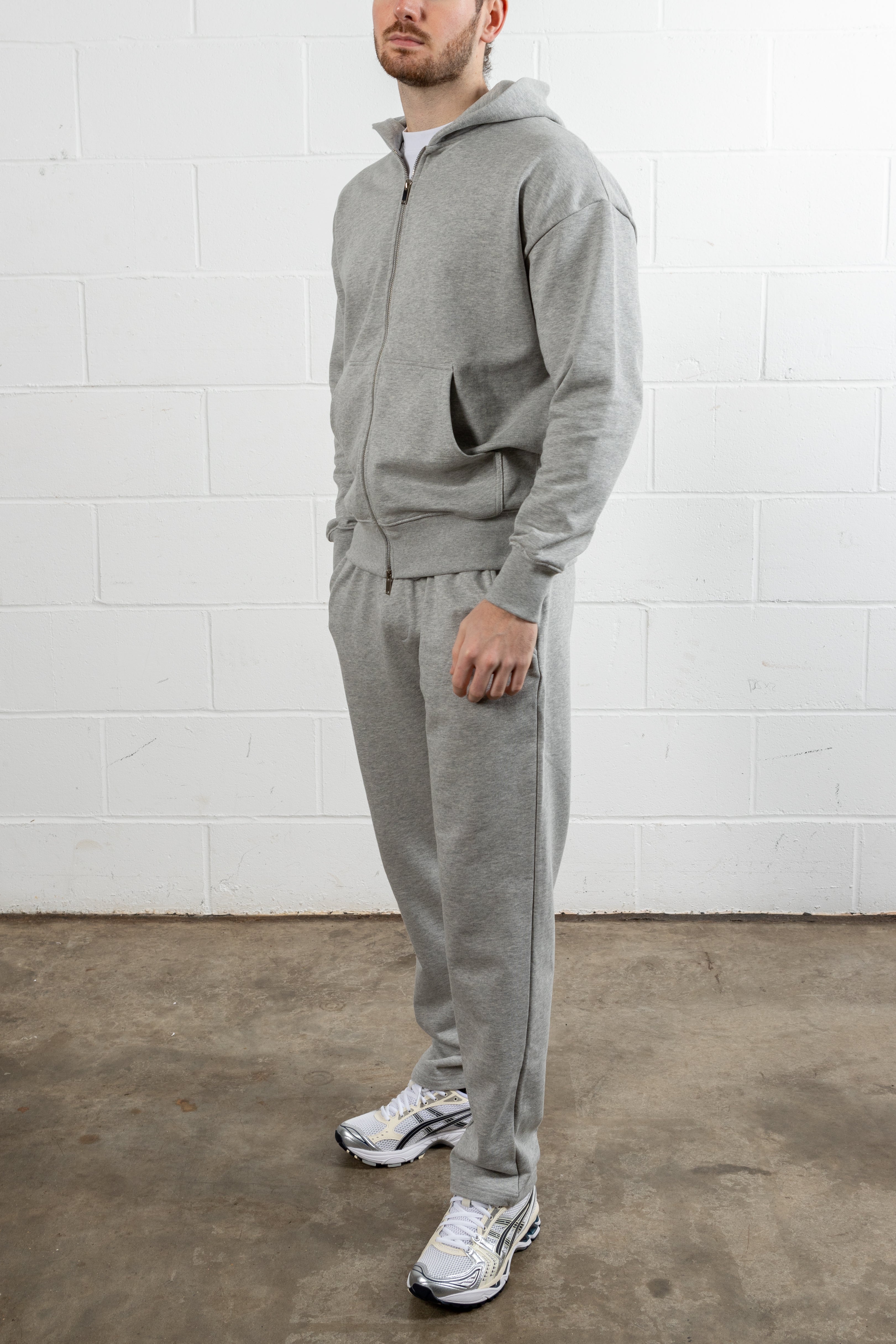 Grey Relaxed Straight Leg Jogger