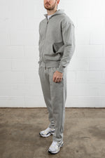 Grey Relaxed Straight Leg Jogger